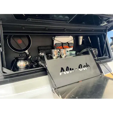 Ensemble de cuisine complet 1250mm avec compartiments latéral pour hardtop Contour Alu-Cab